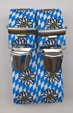 No.1 breite Hosenträger,Traktor&Landwirtschaftliche Motive,4 extra starke Klips