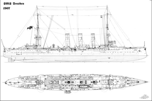 Sms dresden kreuzer - sms,