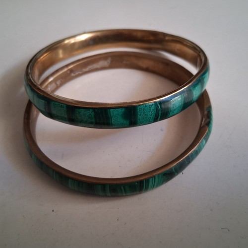 Zwei armreif malachit bronze - armreif,
