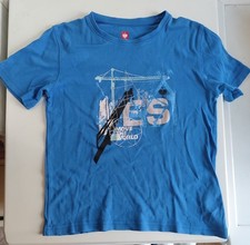 blaues Shirt mit kurzem Arm in Größe 122/128 von engelbert strauss