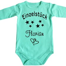 Baby-Body Einteiler Babybody Bodie - Einzelstück  Personalisiert mit Wunschname