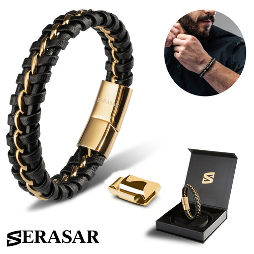 Serasar herren lederarmband - serasar,, herren-lederarmband