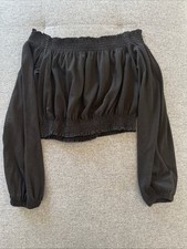 H&M Damen Schulterfreies Oberteil Top