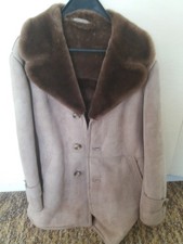 Lammfell-Ledermantel gebraucht