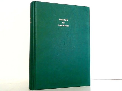 Festschrift für horst herold - horst,