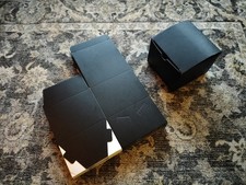 Adventskalender Geschenkverpackungen Gothic DIY schwarz 24 Stück - 12x12x9 cm