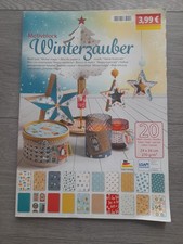 Designpapier Motivpapier Block "Winterzauber" 23×34 cm Basteln Scrapbooking