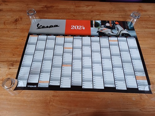 Vespa kalender 2024 - 2024, poster
