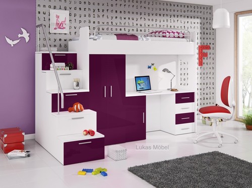 Hochbett etagenbett alice - hochbett,