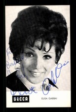 Elisa Gabbai DECCA Autogrammkarte Original Signiert ## BC 198229