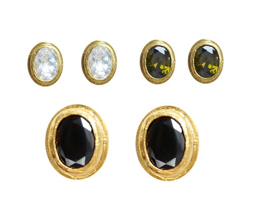 Ohrstecker 3er set quarze - ohrstecker,