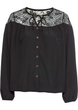 Bluse mit spitze 42 - mit,