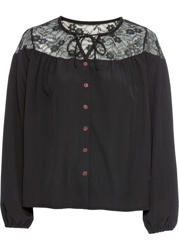 Bluse mit spitze 42 - bluse,