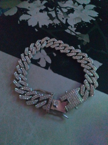 Iced out diamond bracelet - iced,