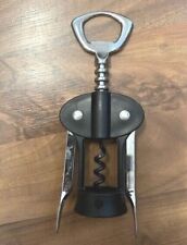 WMF Korkenzieher Flaschenöffner schwarz silber 17 cm / Neuwertig
