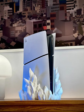 Konsolen Kristall Crystal Halterung kompatibel mit PS5 Disc, PS5 Slim, XBoX X