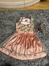 Krüger Dirndl Gr. 38 Grün bunt Blumen Trachtenkleid Oktoberfest Dirndl