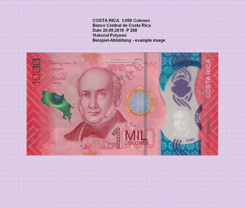 Costa rica 1000 colones - costa,