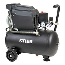 Stier Kompressor Druckluftgerät LKT 240-8-24 24l 1100W 230V Behältervolumen