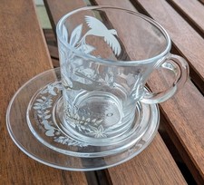 Philips Senseo Douwe Egberts Edition Tord Boontje Tasse und Untertasse Glas weiß