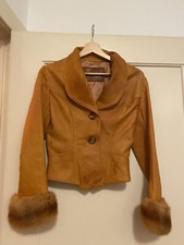 Damen Lederjacke mit Fuchs