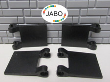 (D7/16) Lego 4x 2335 Fahne / Flagge schwarz 7020 3825 10219 10193 4195 4184 7181