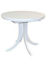 Esstisch ausziehbar, wahlweise in weiß, Buche- und Nussbaum-Nachbildung