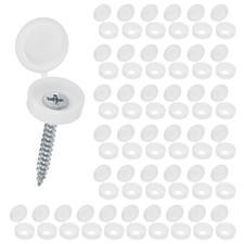 Weiße Schraubenabdeckkappen