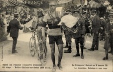 CPA Tour de France Cycliste Peugeot, Vainqueur Guenot, Deuxieme... - 11362114