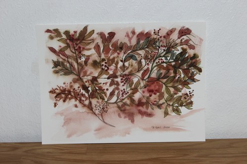 Original aquarell bild - original,