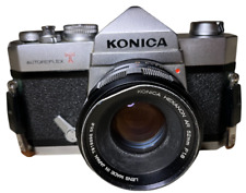 Konica Autoreflex T + Hexanon AR 52mm F1.8 Objektiv DEFEKT Kamera Vintage Retro