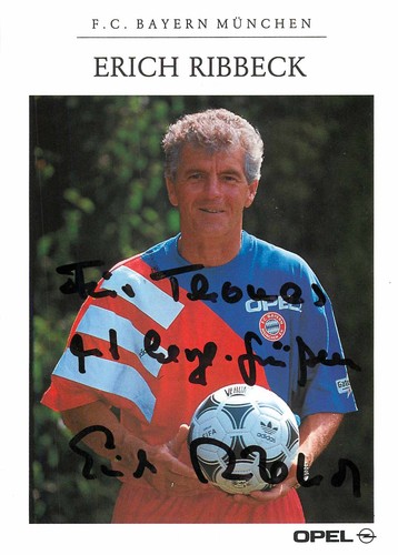 Autogramm erich ribbeck - erich,
