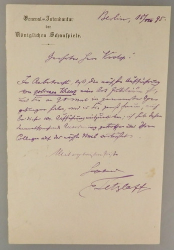 Autograph regisseur carl - regisseur,