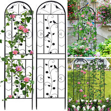 2er Set Garten Rankhilfe Rankgitter Rankzaun Spalier Metall Pflanzengitter XXL