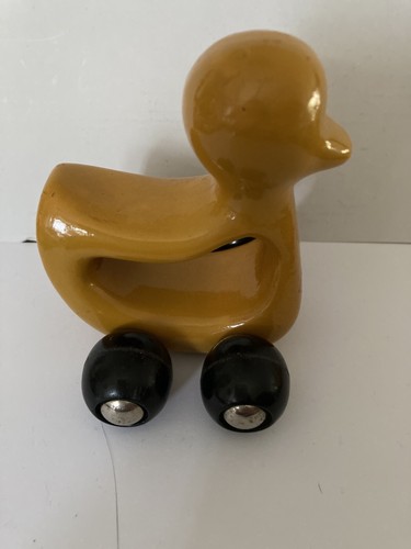 Steiff holz ente auf räder - steiff,