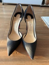 Louboutin Highheels Schwarz Glitzer 39 1/2 Guter Zustand