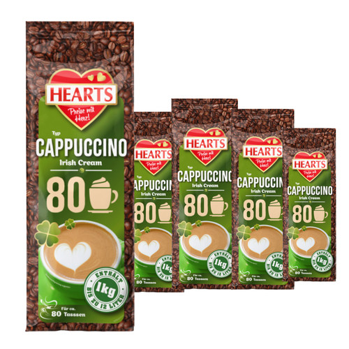 Hearts cappuccino irish cream - hearts,