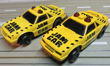 für H0 Slotless Racing Modellbahn -- 2 x Ford Jam Car für Tyco TCR Bahn (EBS204)