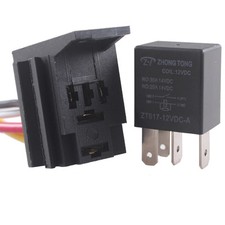 12V 30A 4 Polig Auto Relais EIN/AUS Umschalter Wechselrelais Buchse Stecker