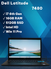 Dell Latitude 7480 – i7-6600U 16GB RAM 512GB SSD 14" Full HD Tastaturbeleuchtung
