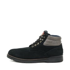 Tommy Hilfiger Herren Outdoor Suede Boot Schnürboots Schwarz Boots Stiefel EU 41