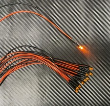 10x LED 3 mm ORANGE Diffused
