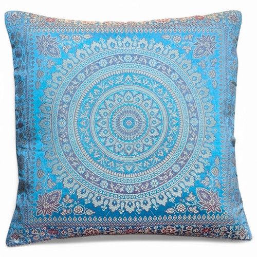 Blau mandala kissenbezug 16x16 - blau,