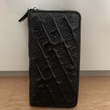 Karl Lagerfeld Geldbeutel Mit Rundum Reißverschluss Mit Karl Lagerfeld Prägung