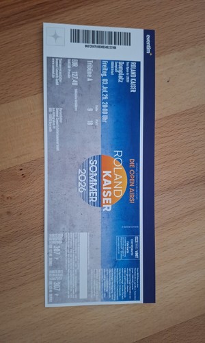 Tickets roland kaiser - roland, 2026