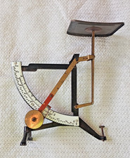 Antike Briefwaage *Feinwaage *Apothekerwaage *Gußeisen + Emaille