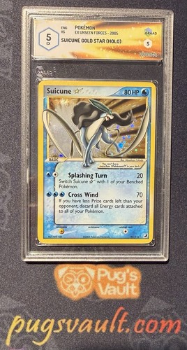 Suicune gold star - gold, english