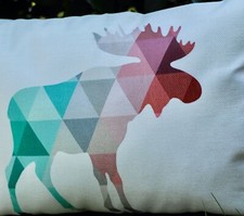 T.O.P. "Elch" Patchwork gefüllt mit SENSALUX (OEKO-TEX 100) Leinenmix, BW-Inlett