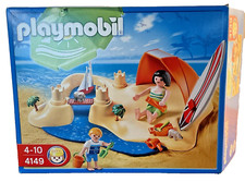 Playmobil 4149 Kompaktset: Strandurlaub mit Strandmuschel, Figuren und Zubehör