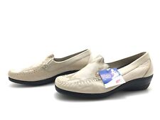 Florett Damen Halbschuhe Gr. 41 Ballerina Slipper Freizeitschuhe Komfort Beige